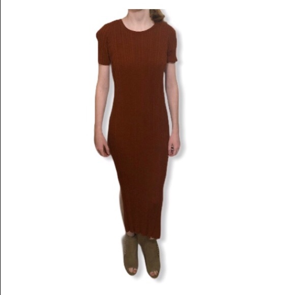 NakedCashmere Dresses & Skirts - SOLD NWT Naked Cashmere Ribbed fitted cotton maxi